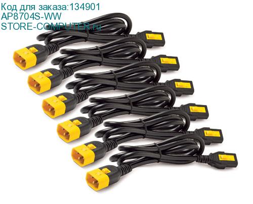 APC AP8704S-WW (Power Cord Kit (6 ea), Locking, C13 to C14, 1.2m) AP8704S-WW