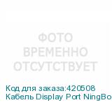 Кабель Display Port NingBo DisplayPort (m) - DVI-D Dual Link (m), GOLD , 1.8м, блистер, черный (NINGBO)