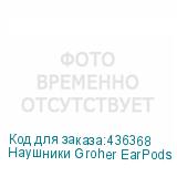Наушники Groher EarPods i50, Bluetooth, внутриканальные, белый/красный (NONAME)