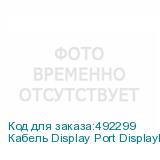 Кабель Display Port DisplayPort (m) - DVI (m), GOLD , 2м, черный (NONAME)