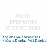 Кабель Display Port DisplayPort (m) - DVI (m), GOLD , 3м, черный (NONAME)