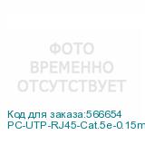 PC-UTP-RJ45-Cat.5e-0.15m-RD-LSZH