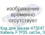 Кабель FTP25 cat.5e, 305м, 0,5мм, ZH нг(A)-HF, не содержащий галогенов, серый