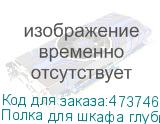 Полка для шкафа глубиной 800 (443х600), с ушками, черная, 150 кг