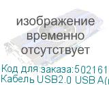 Кабель USB2.0 USB A(m) - USB B(m), 3м, серый (NONAME)