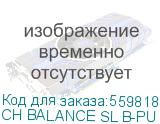 Кресло руководителя Бюрократ CH BALANCE SL, на колесиках, экокожа, черный (ch balance sl b-pu l) (БЮРОКРАТ) CH BALANCE SL B-PU L CH BALANCE SL B-PU L