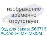 Кабель HDMI Wize AOC-8K-HM-HM-25M оптический, 25 м, 8K/60HZ 4:4:4, v.2.1, ARC, 19M/19M, HDCP 2.2, Ethernet, черный, коробка AOC-8K-HM-HM-25M