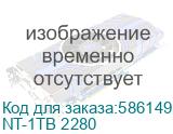 Твердотельный накопитель/ Kingspec SSD NT-1TB 2280, 1024GB, M.2(22x80mm), SATA3, R/W 570/540MB/s, IOPs н.д./н.д., TBW 480, DWPD 0.4 (3 года) (SHENZHEN KINGSPEC ELECTRONICS TECHNOLOGY CO LTD) NT-1TB 2280